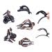 French Curved Hair Clips for Thick Hair - 3 Pack Strong Grip Hair Claws | Non-Slip Flat Hair Clamp for Women & Girls - Fashion Beauty Accessory - Buy Online on GoSupps.com