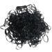250 Black Hair Bands Elastic Small Braiding Dreads Cornrows Dreadlocks Rubber Rings (Black)