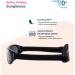 Kiddus Baby Sunglasses for Newborn to 2 Years | UV400 Sun Protection | Adjustable Band | Black - Buy Online on GoSupps.com