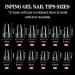 INPING Short Squoval Soft Gel Nail Tips - 240PCS | Pre-Shaped Clear Nail Tips for Gel Extensions | 12 Sizes | Perfect for DIY Manicures & Nail Salons - Buy Online on GoSupps.com