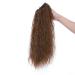 60cm Light Brown Wavy Claw Ponytail Hair Extension - Human Hair & Heat Resistant Synthetic - Buy Online on GoSupps.com