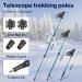 YITGOG 3-in-1 Snowshoes with Trekking Poles | Lightweight Aluminum Snow Shoes for Women Men Youth Kids | Easy Wear & Carry Bag | 21''/25''/30'' Blue - Buy Online on GoSupps.com