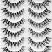 10 Pairs Bluesmurfs 3D Cat Eye Volume Individual Short Natural Faux Mink Fake Lashes Pack - Buy Online on GoSupps.com