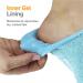 NatraCure Moisturizing Gel Socks - Hydrates Dry Feet, Heels, Calluses, Cuticles - Aqua - Buy Online on GoSupps.com