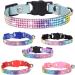 Rhinestone Cat Collar with Bell | Adjustable Safety Buckle | Purple XS Collar for Kitten & Puppy - Buy Online on GoSupps.com