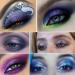Afflano Holographic Eyeshadow Glitter - Silver Blue Multichrome Duo Chrome Eyeshadow - Buy Online on GoSupps.com