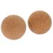 Healvian 2 pieces cork massage ball cork ball for feet trigger point ball 80 mm high-density fascia ball for yoga pilates deep fabric muscle roller football ball