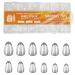Short Nail Tips - 600PCS Half Matte Soft Gel Nail Tips Full Cover False Nails Tips Clear Acrylic Fake Nails Tips for Press On Nails Short 12 Size 600 PCS (600-Short-A) A Short