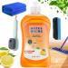 Honifee Floor Cleaner Honifee Cleaning for Bath Tile Honifee Floor Cleaner No Residue Powerful Decontamination Wood Floor Cleaner and Polish Multi Purpose Floor Cleaner (Sweet Orange)