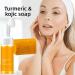 EIVJEC 4Pcs Turmeric Wash and Care Two Piece Set Tuemeric Facial Cleanser & Turmeric Soap Combo Face & Body Cleanser Deep Cleansing Bring a Bubble Net - Buy Online on GoSupps.com