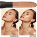Highlighter Blush & Bronzer Stick Set - 3 Pcs Cream Contour Makeup Kit with Pink Brush | Long Lasting Smooth Finish for All Skin Types - SAT B 0.01 oz - Buy Online on GoSupps.com