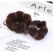2 Pcs Bun Makers for Hair Brown Sponge Donut Ring Styler Bun Makers Easy Bun Makers Tool with Snaps and Hair band DIY Bun Styling 2 Sizes with 20 Pcs U-Clips. - Buy Online on GoSupps.com