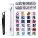 Gaosaili Nail Crystal Nail Art Rhinestones Professional Nail Art Gems Nail Crystals Clear Rhinestones Mix Sizes Crystal Rhinestones + 1 Pcs Rhinestone Picker Dotting Pen + 1 Pick Up Tweezer