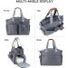 SONARIN Multifunctional Baby Nappy Changing Tote Bag | Large Capacity | Waterproof | Portable Diaper Bag with Pacifier Bag - Dark Grey - Buy Online on GoSupps.com
