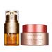 Clarins V-Facial Wrap Face Mask and Double Serum Eye Bundle | Depuffing Face Mask | Anti Aging Eye Cream | Visibly Smooths Firms Hydrates and Revitalizes for More Youthful-Looking Eyes in 7 Days*