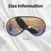 Flying Eagle Print Unisex Sleep Mask | Double-Sided Eye Mask for Sound Sleep & Skin Care - Black - Buy Online on GoSupps.com