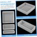 TEHAUX Large Resin Molds 3pcs Resin Table Mold Epoxy Resin Silicone Molds Casting Molds for Rectangle Manual Accessories Resin Molds White 10X10cm - Buy Online on GoSupps.com