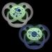 Dr. Brown's Advantage Pacifier 2-Pack Blue Glow-in-the-Dark 6-18m - Symmetrical Design with Air Flow Technology - Buy Online on GoSupps.com
