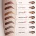 Eyebrow Stamp Stencil Kit - 24 Reusable Stencils for Perfect Natural Brows - Long-Lasting, Waterproof Trio Kit in Medium Brown - Buy Online on GoSupps.com