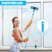 KHZSPP Window Squeegee Kit 2 in 1 Cleaning Squeegee Kit Rotatable Double Sides Window Washing Kit for Window Car Shower Glass Door Mirror Indoor Outdoor(Blue) - Buy Online on GoSupps.com