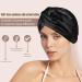OLESILK 22 Momme Silk Sleep Bonnet for Curly Hair | 100% Mulberry Silk Cap for Women | Black - Buy Online on GoSupps.com