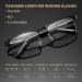 Gaoye 5-Pack Blue Light Blocking Reading Glasses | Men & Women Rectangle Metal Frames | UV400 Clear Lenses | A1 Gun Black & Silver - 1.0 Diopters - Buy Online on GoSupps.com