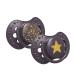 LOVI pacifier 6-18 months silicone BPA-free hygienic protective cover Stardust collection 2 pieces purple