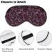 Vintage Violet Paisley Floral Sleep Mask for Women | Adjustable Eye Shades with Elastic Strap - Comfort & Style - Buy Online on GoSupps.com