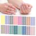 SILPECWEE Nail Polish Strips for Women Light Colour Nail Wraps Self Adhesive Gel Nail Strips Sticker Nail Polish Nail Accessories with 1pc Nail File (16 Sheets) 1 Light Colour