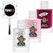 Shop Minico Premium Kinder Nail Polish Set - 3 Pack Glitter Pink & Rose - Removable Vegan Child-Friendly & Dermatologically Tested - Buy Online on GoSupps.com