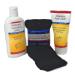 Diabetics 3 Piece Bundle Includes 1 Bottle of Diabetic Hydrating Lotion 1 Bottle of Diabetic Foot Cream and 1 Pair of Diabetic Quarter Socks.