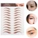 TOPBATHY Autocollants pour Sourcils Waterproof 12 Feuilles Marron Effet 6D Simulation Maquillage Transfert Sourcils R sistants L'Eau pour Entretien et D finition - Buy Online on GoSupps.com