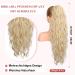 Brikabia 26 Blonde Ponytail Extension - Synthetic Clip-In Braid for Women | Beachy Look & Easy Styling - Buy Online on GoSupps.com