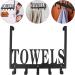 CHILDWEET Towel Hook 1pc Door Hook Storage Hooks Over The Door Clothes Hanger Punch Storage Rack Back Door Key Hook - Buy Online on GoSupps.com