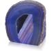 Buy Serafino Genuine Brazilian Agate Geode - Blue Green & Purple Violet | Unique Natural Gemstone Decor for Home & Gifts - Buy Online on GoSupps.com