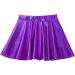JEATHA Kids Girls Shiny Metallic Pleated Skirt with Built-in Shorts - Purple - Size 14 | Ideal for Ballet, Dance, Party Costume - Buy Online on GoSupps.com