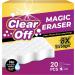Magic Erasers for Cleaning Clear Off 10 Eraser Sponges + 10 Flexi Sheets for Dishes & Household Bathroom Cleaning Remove Stubborn Dirt and Grime - Chemical Free Janitorial and Home Cleaning Supplies