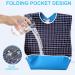Homury 3-Piece Washable Adult Bibs - Water-Repellent Latz for Seniors | Push Button Clasp Clothing Protection Apron for Women - Buy Online on GoSupps.com