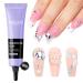 Gellen 30g Rhinestone Glue for Nails Super Strong Adhesive Gel Nail Glue for Nail Charms Nail Gems Glue for 3D Nail Gel Design UV Light Needed Nail Art Bling Glue Gel for Beads Diamonds Jewelry