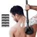 NUBACK Back Shavers for Men Long Handle Mens Back Shaver Mens Back Body Hair Trimmer DIY with 2 Adjustable Length Handles Wet or Dry Shaving Men's Grooming with 5 Replaceable Wide Blades