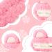 AMCAMI 6 Pcs Spa Headband and Wristband Set | Cute Bear Ears Design | Makeup and Skincare Headbands for Women | Pink Red - Buy Online on GoSupps.com