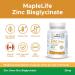 Maplelife Nutrition Zinc Bisglycinate 90 Capsules - Buy Online on GoSupps.com