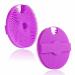 HIEERBUS Silicone Body Scrubber Gentle Exfoliating Body Scrubber in Shower Silicone Loofah with Easily Lather Bristles Long Lasting and More Hygienic Than Traditional Shower Loofah 1 Pack Purple