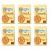 Mulino Bianco Pack of 6 Mulino Bianco Girotondi biscuits with sugar granules 700g