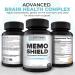 MemoShield Brain Health Supplement Advanced Memory Support with Lion's Mane Bacopa Monnieri and Ginkgo Biloba Cognitive Function and Brain Health Formula 60 Capsules - Buy Online on GoSupps.com