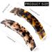 Buy Large Tortoise Shell Hair Clips - Curved Rectangle Design for Medium & Thick Hair | International Shipping Available - Buy Online on GoSupps.com