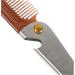 Fomiyes Foldable Travel Beards & Mustache Comb with Bottle Opener - Stainless Steel Portable Hair Cutting Brush - Buy Online on GoSupps.com