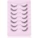 OnlyAll Natural Wispy False Eyelashes - 7 Pairs D1 Natural (6-13MM) - Buy Online on GoSupps.com