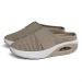 Bonseor Air Cushion Slip-On Walking Shoes Orthopedic Diabetic Walking Shoes Breathable with Arch Support Knit Casual Comfort Outdoor Walking Sneakers (Khaki 7.5) 7.5 Khaki