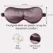 LaCourse 100% Genuine 22Momme Mulberry Silk Eye Mask - Grey Purple | Comfortable & Blackout Sleep Mask | Elasticated Silk Band | Pure Silk Filler | Gift Set - Buy Online on GoSupps.com